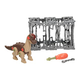 Schrauben Sie den Dino in den Käfig