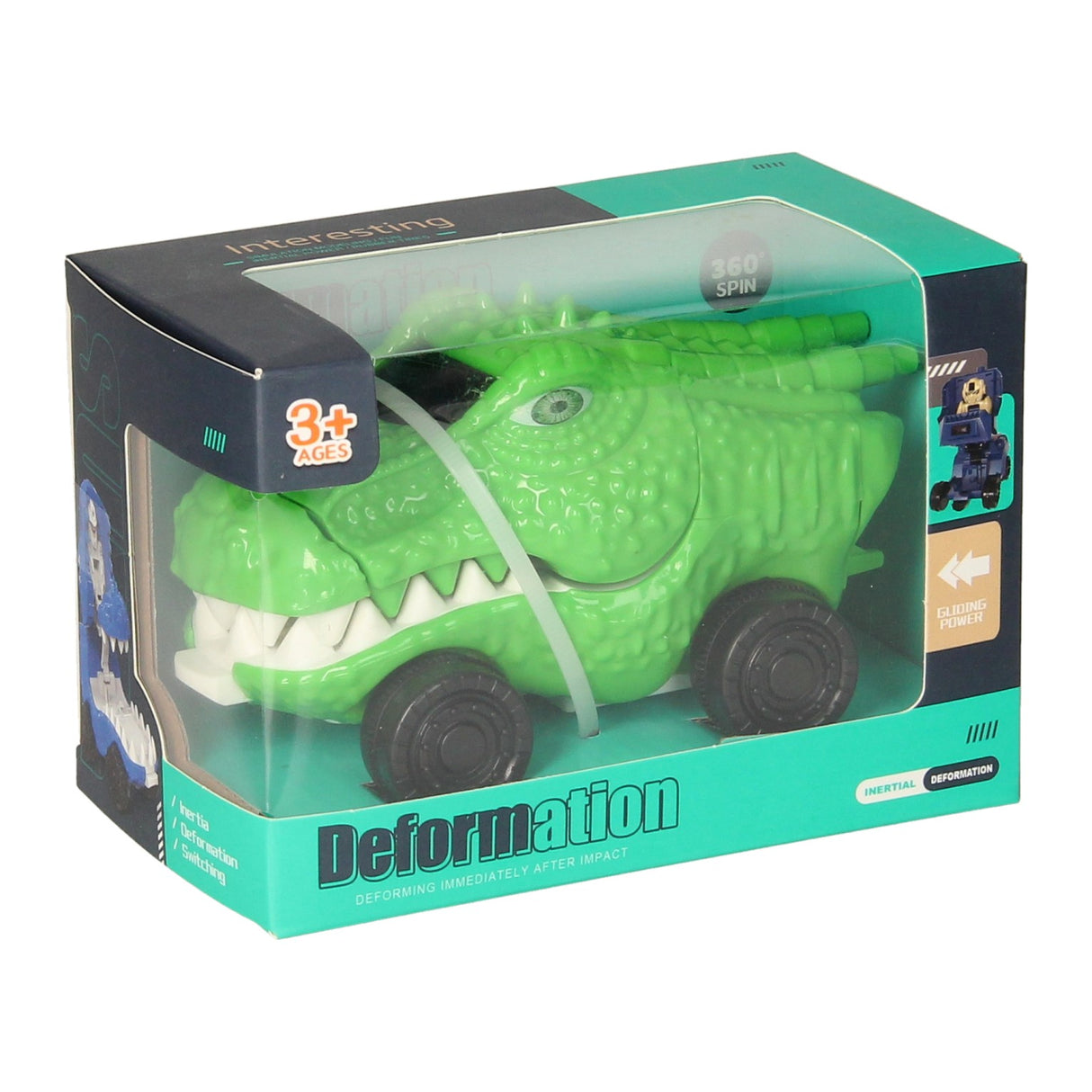 Dino verwandelt Spinnenauto 360