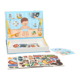 Lobbes Spielzeug z. B. Magnetbuch - Jungen-Outfits, 59-tlg.