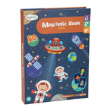 Lobbes speelgoed bv magnetisch boek - ruimtevaart, 50dlg.