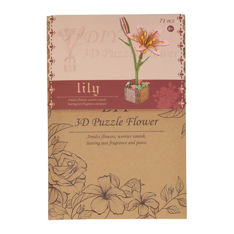 Lobbes Spielzeug zB Lobbes Holzbausatz Lilie 3D - Kreativspielzeug Blumen.