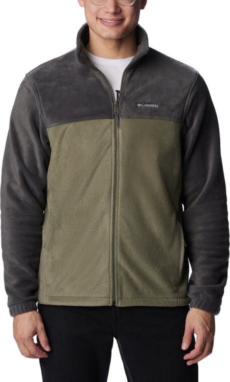 Columbia steens mountain™ full zip 2.0 fleece jas heren - fleece vest met volledige ritssluiting - maat s - grijs