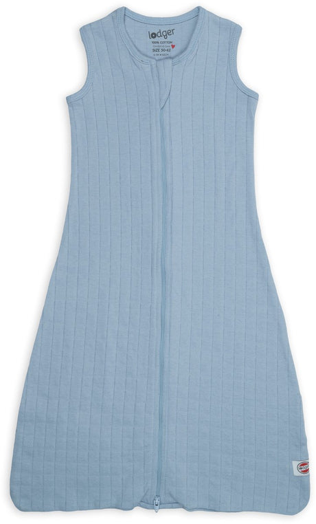 Lodger hopper - hydrofiele slaapzak baby - blauw - 0.3 tog - 98cm - biologisch katoen - zomerslaapzak babyslaapzak