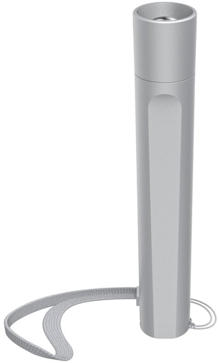 Hama Taschenlampe – fl120 – 120lm – inkl. 2x AA-Batterien - Aluminium - 3 Positionen - Silber