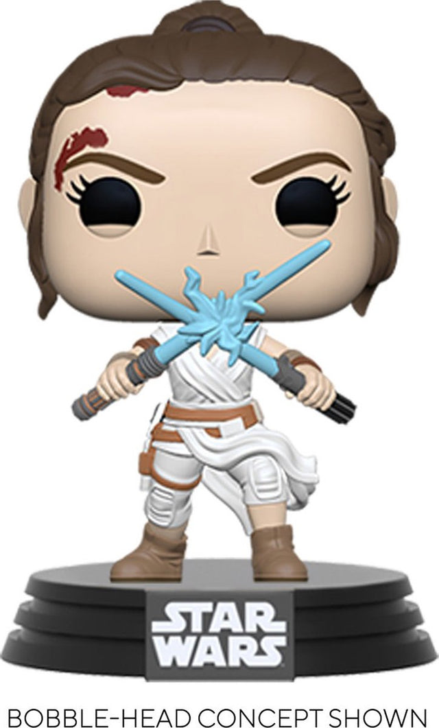 Funko! Star Wars Folge ix Rey Pop! Vinylfigur mit 2 Lichtschwertern – 9 cm