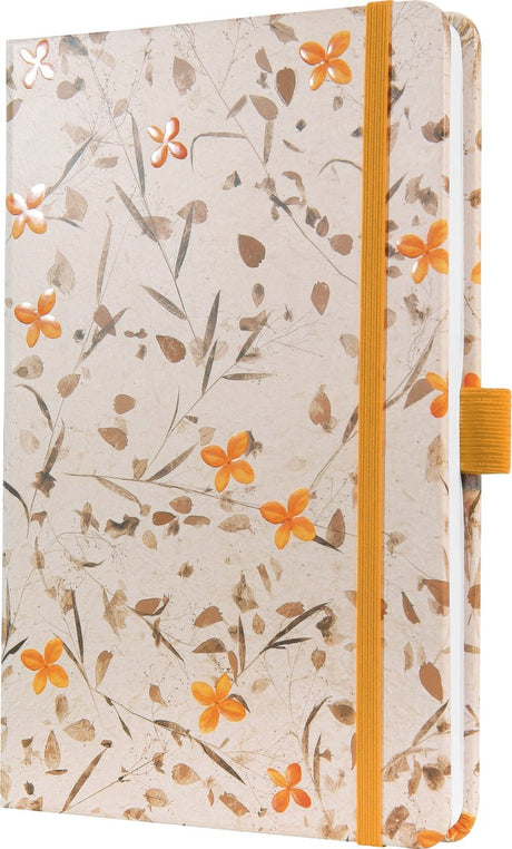 Sigel Notizbuch Jolie A5 Hardcover 174 Seiten 80 Gramm Linie Bloom Yellow