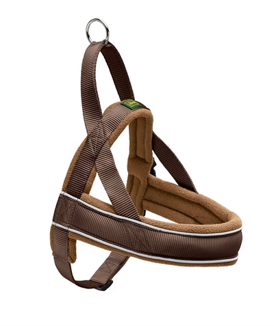 Hunter-Geschirr Norweger-Rennnylon braun cognac
