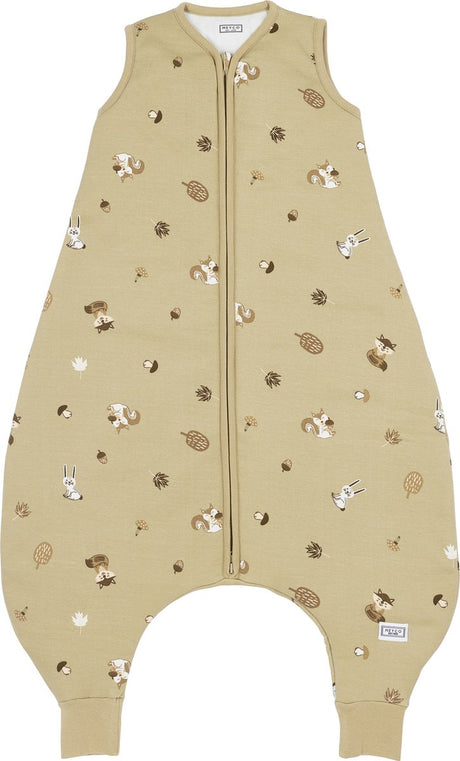 Meyco Baby-Waldtiere, Baby-Winterschlaf-Overall, Pullover – Sand – 104 cm – 2,0 Tog