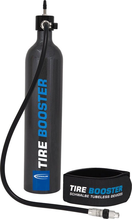 Schwalbe – Tire Booster Tubeless-Fahrradpumpe inklusive Befestigungsgurt