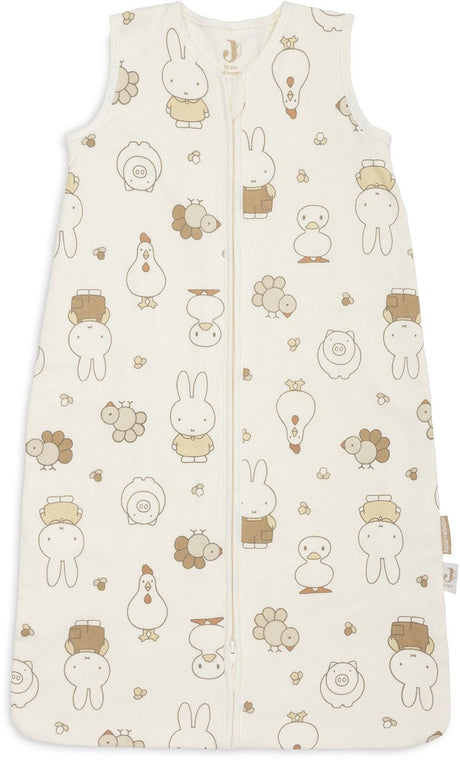 Jollein slaapzak baby mouwloos 70cm - jersey - miffy family farm