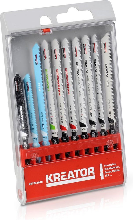 Kreator krt041090 Satz Stichsägeblätter T-Schaft – 10 Stück