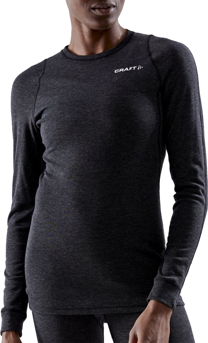 Craft – Core Wool Merino LS Tee – Thermoshirt – Damen – Schwarz – XL