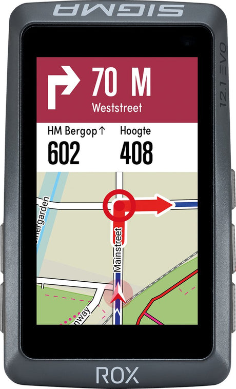 Sigma Cycling Computer Rox 12.1 Evo GPS Night Grey Basic