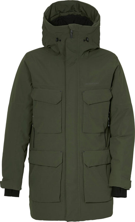 Didriksons Draw USX Parka 8 Herren-Outdoorjacke – Dunkelgrün