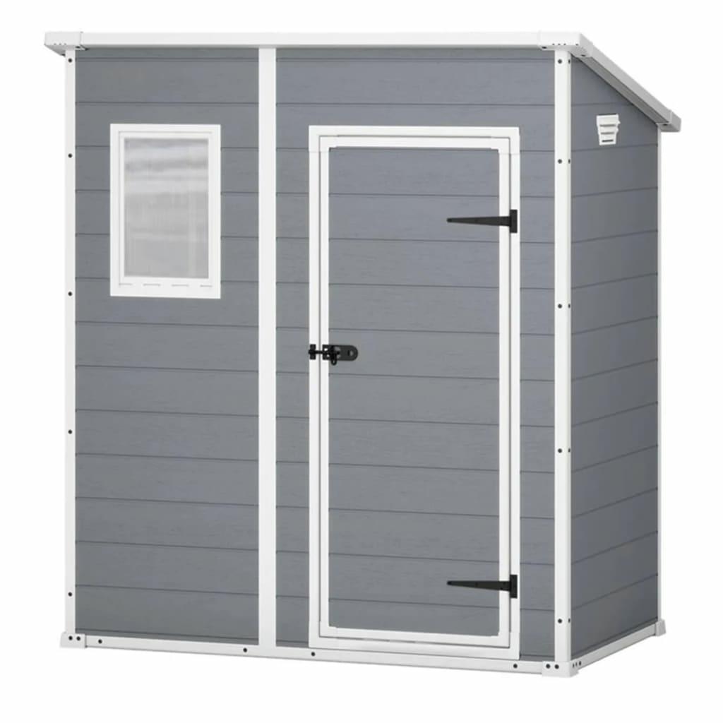 Keter tuinhuisje landhuis 6x4 grijs wit 183,5 x 111 x 200,5cm