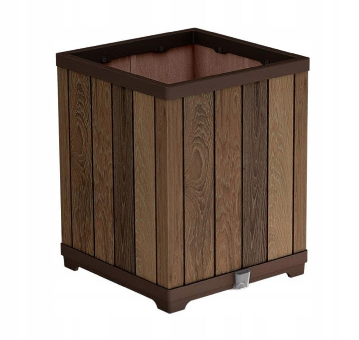 Keter deco tuinpot 74l hoogbruin