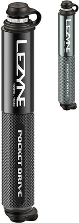 Lezyne Minipumpe CNC Pocket Drive glänzend schwarz