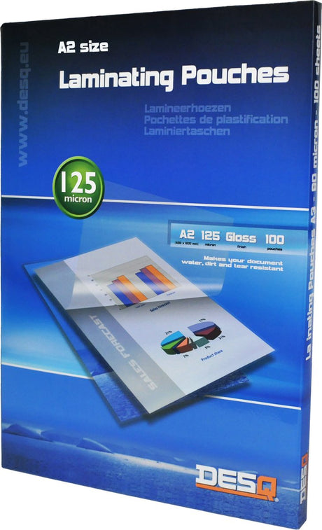 Desq ® lamineerhoes | a3 | 125 micron | glanzend | 25 stuks | 303 x 426 mm | premium | 71233