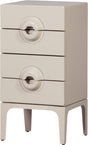 Woood Kommode 4 Schubladen verschmelzen – Holz – Greige – 89 x 44 x 45 cm