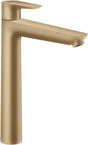 Hansgrohe talis e – Waschtisch-Mischbatterie – Einhebelbedienung – mit Ablaufgarnitur – Größe 240 mm – gebürstete Bronze