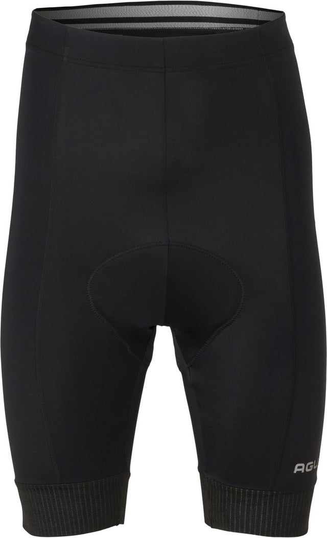 Agu essential - fietsbroek - wielrenbroek met zeem - heren - zwart - xxl - comfortabele tailleband - elastische manchetten - reflecterende details