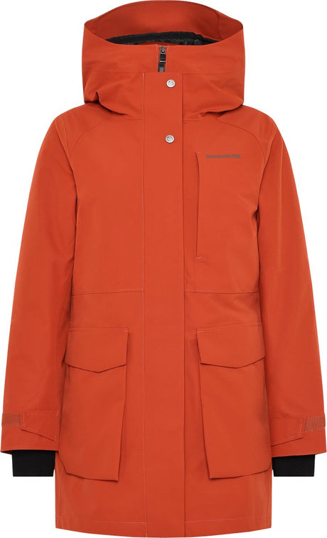 Didriksons harriet wns parka dames outdoorjas - rust