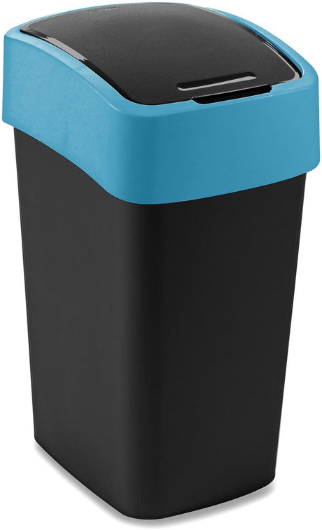 Curver Flip-Bin Abfallbehälter schwarz blau 25l