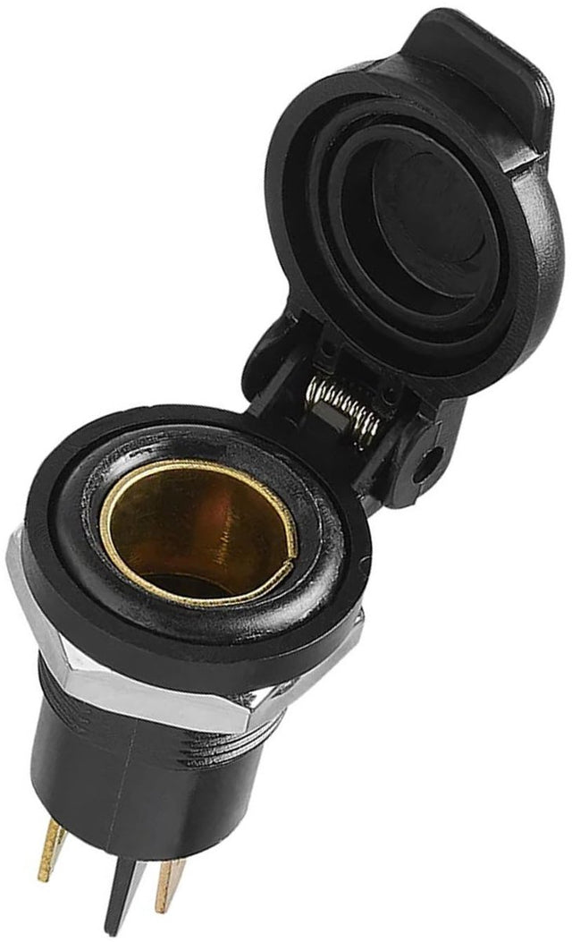 Proplus din inbouwdoos 12v 24v – voor camper, caravan en boot – 10a bij 12v 15a bij 24v – zwart