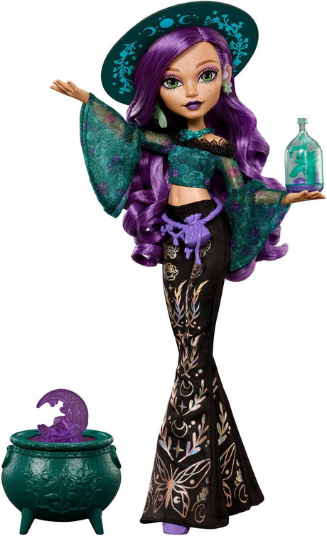 Monster High Moonspell Magic von – Willow Thorne Modepuppe – Naturhexe mit Zubehör