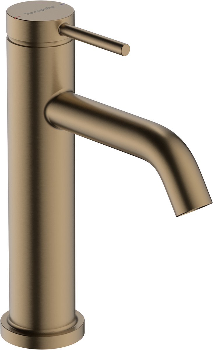 Hansgrohe tecturis s – Waschtischarmatur – Einhebelbedienung – ohne Ablaufgarnitur – Größe 110 mm – gebürstete Bronze