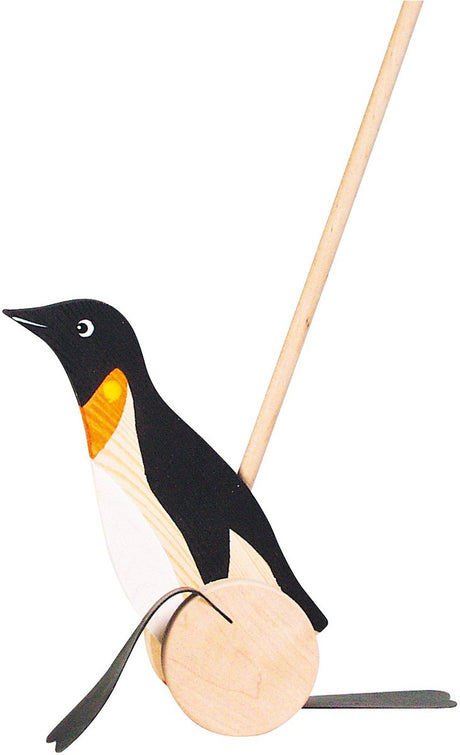 Goki Stickroller: Pinguin H22cm, Stick L60cm, 1+