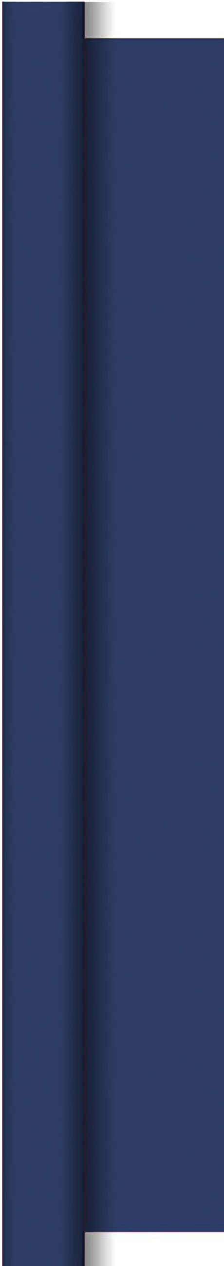 Duni Damast dunkelblau 118x800 cm Tischdecke