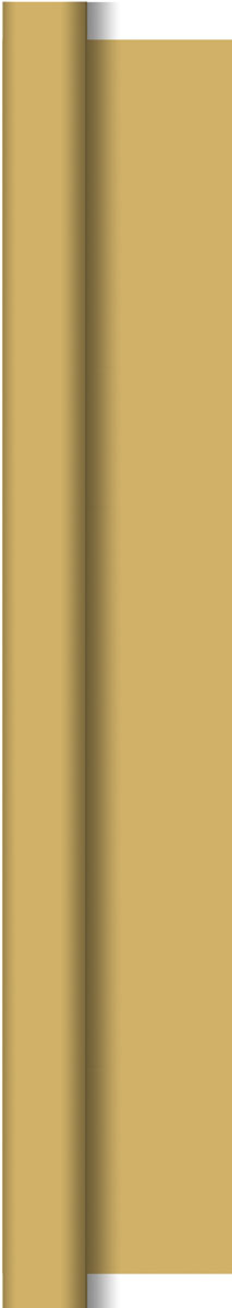 Duni silk tafellaken op rol gold 118x500cm