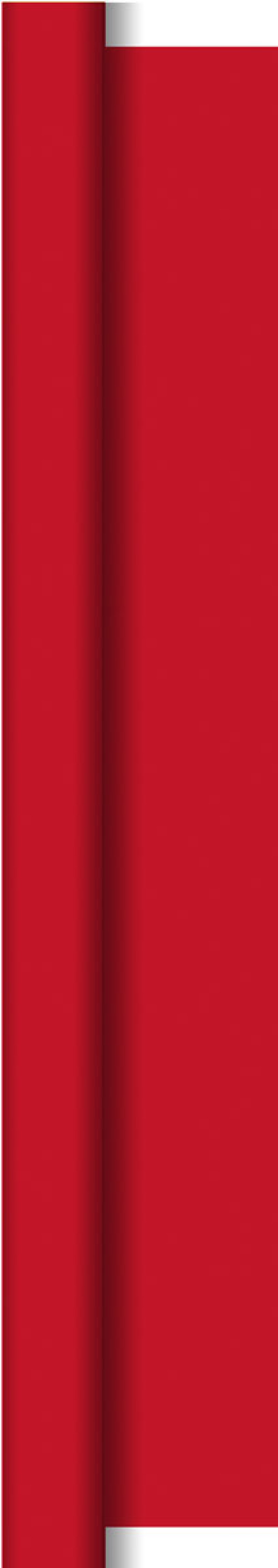 Duni silk tafellaken op rol red 118x500cm