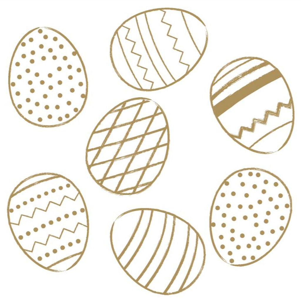 Duni Servietten goldene Eier 3-lagig 33x33cm