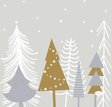 Duni Servietten Winterbäume 33x33cm 3-lagiges Gewebe FSC Packung mit 20 Servietten