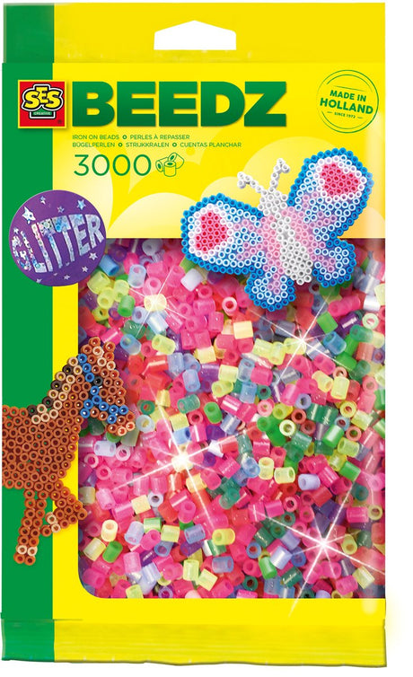 Ses creative ses Bügelperlen - Glitzer, 3000 Stk.