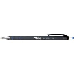 Balpen viking soft grip rt-f blauw