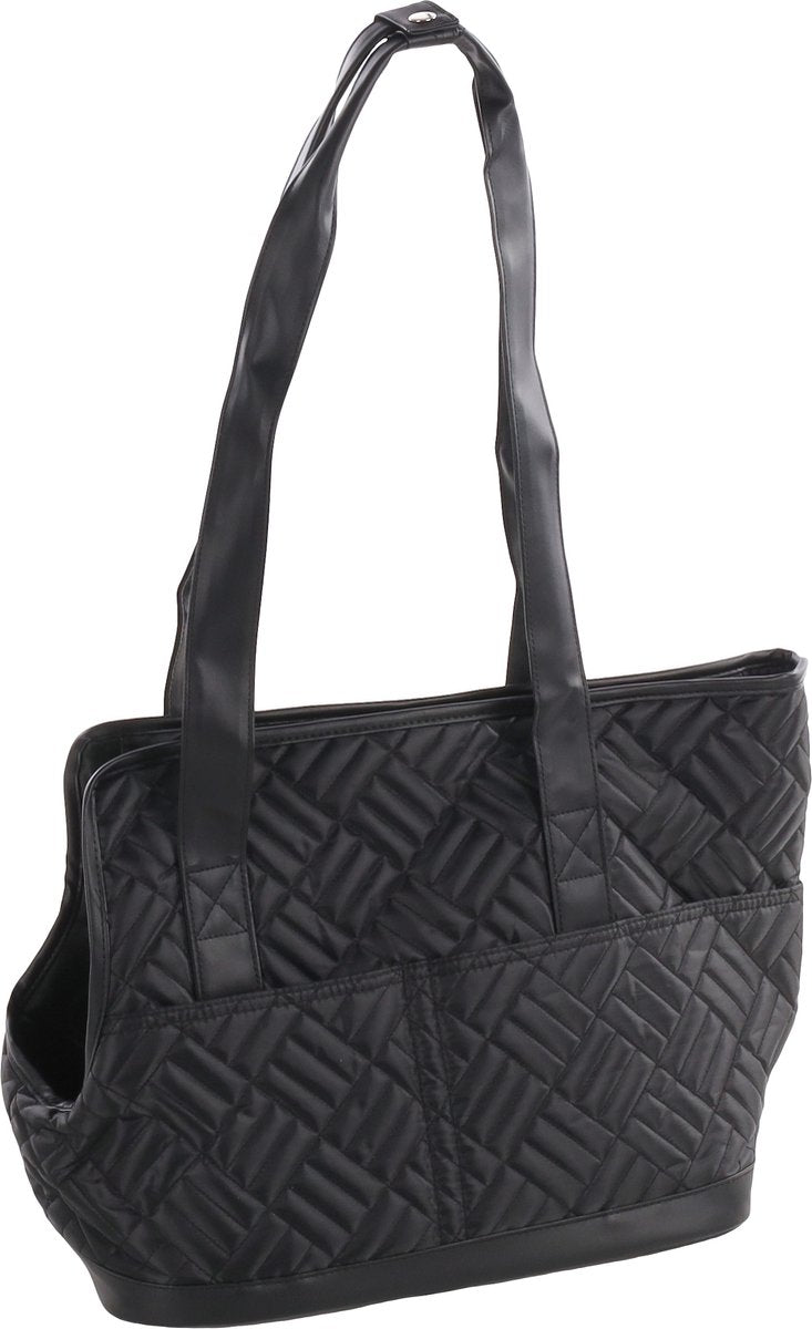 Flamingo Belle - Tragetasche Hunde - Tragetasche Belle schwarz 49x22,5x31cm
