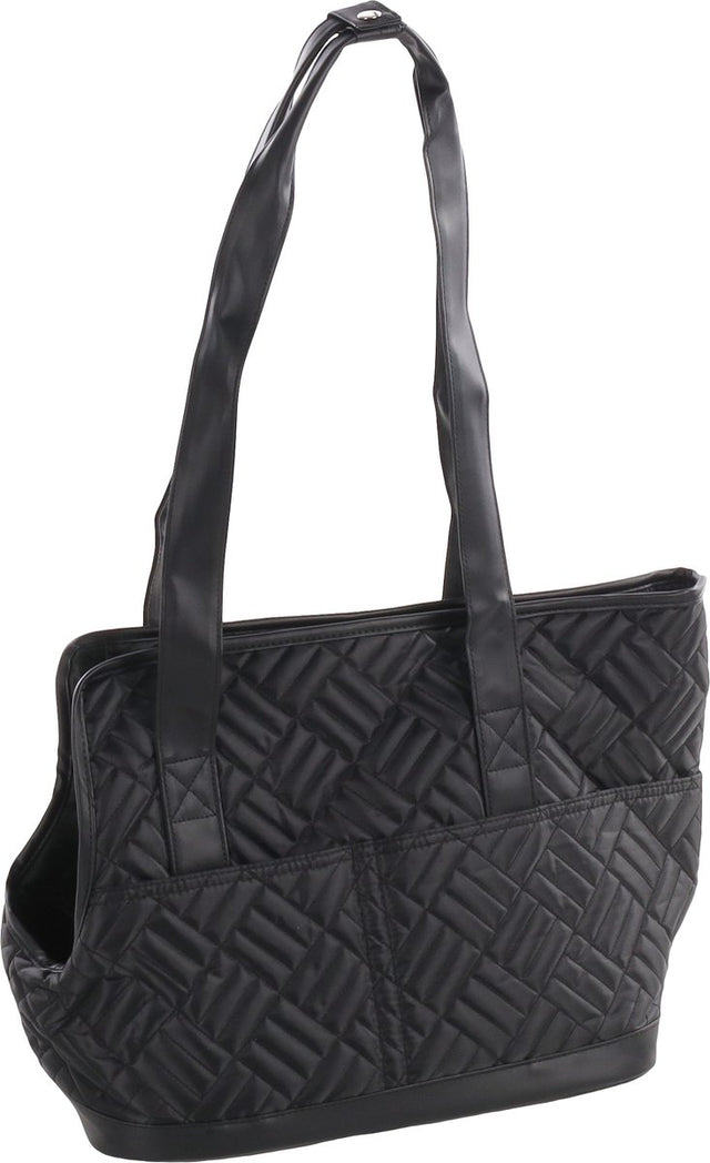 Flamingo Belle - Tragetasche Hunde - Tragetasche Belle schwarz 49x22,5x31cm