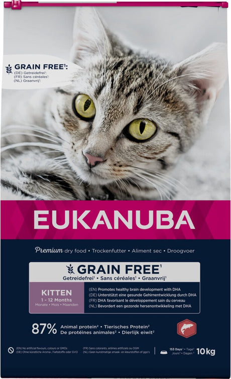 Eukanuba kat kitten graanvrij zalm 10 kg