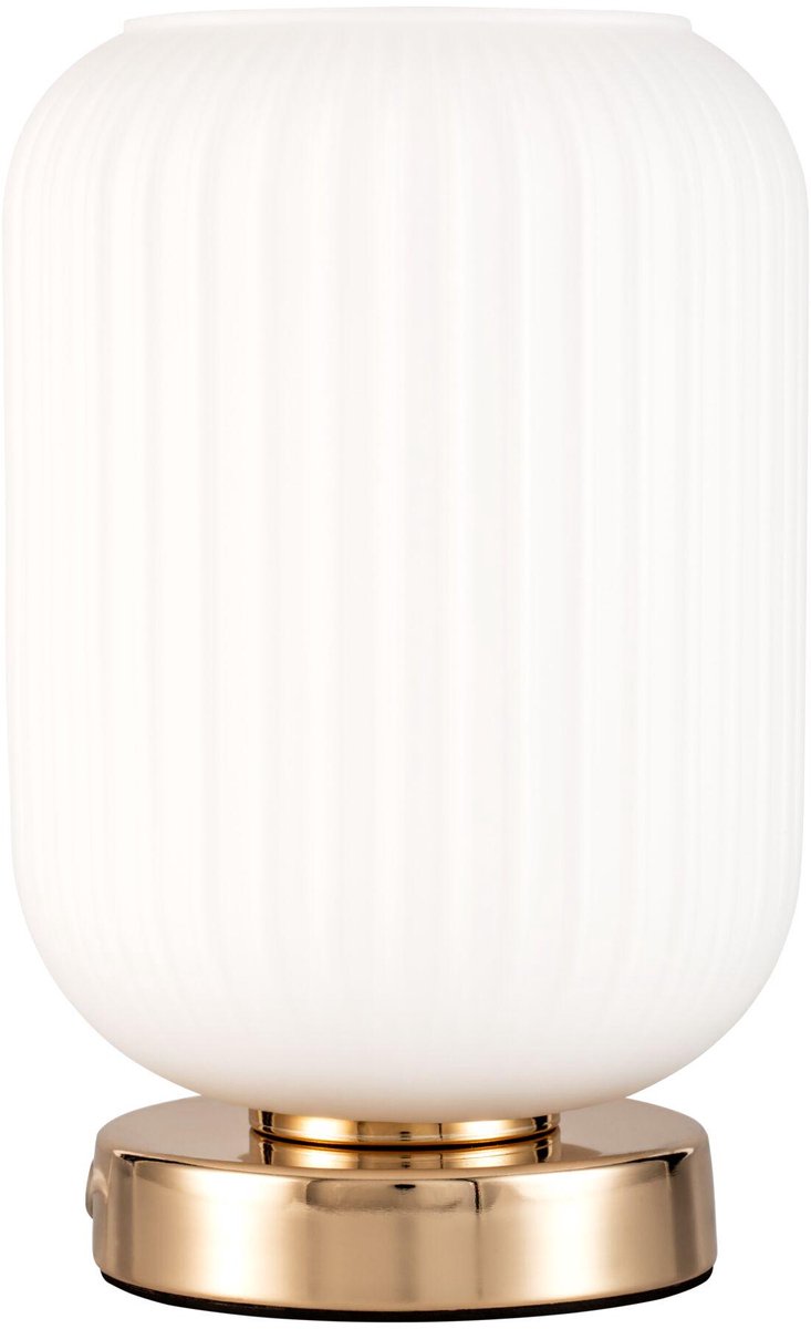 Pauleen LED-Tischleuchte edle Reinheit E27 max. 20 W Weiß, Champagnergold
