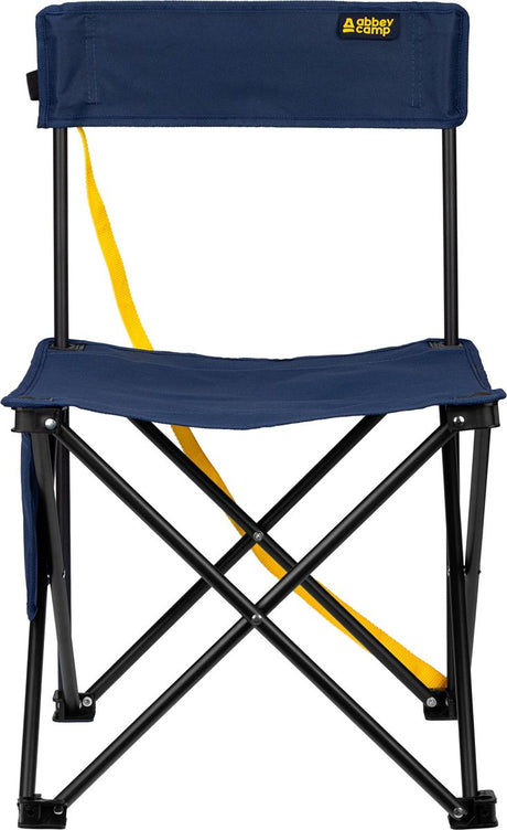 Abbey Camp Campingstuhl klappbar – niedrig – blau – 40 x 40 x 65 cm – 80 kg