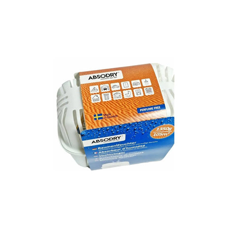 Absodry klassischer Feuchtigkeitsabsorber 25x13xh24cm mit 3x Nachfüllbeutel 450gr