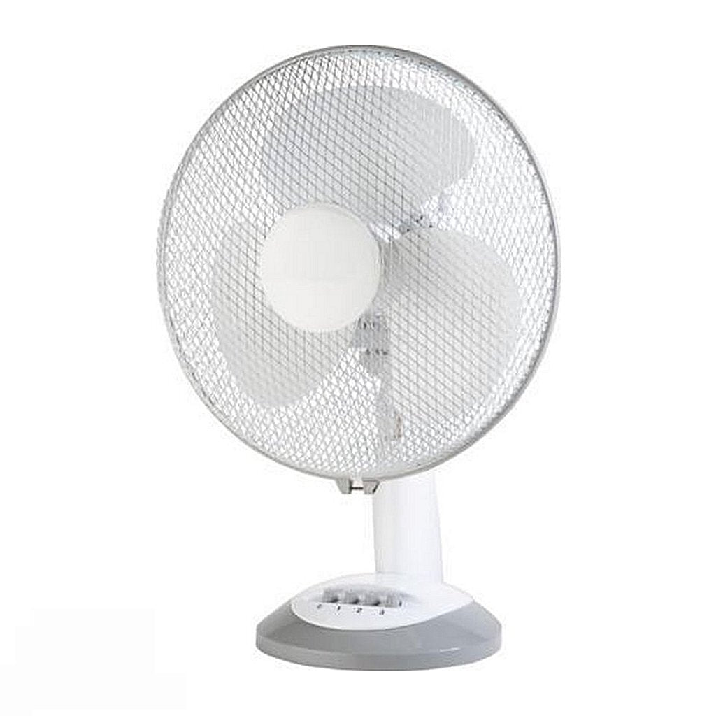 Emerio fn-114202 Tischventilator 30 cm weiß grau