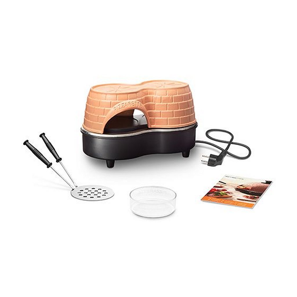 Emerio Emerio PO-122250 Pizzarette Duo + 2 Spatel, Terrakotta, Schwarz
