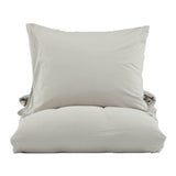 Venture Home Venture Home Duvet Cover MILA 200x150 cm Baumwolle hellgrau