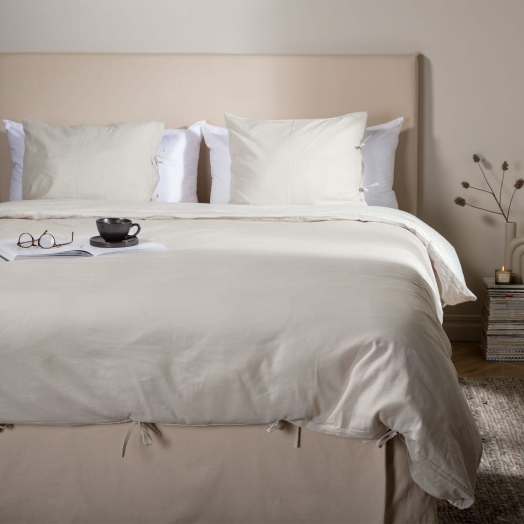 Venture Home Venture Home Duvet Cover Jenna 220x240 cm Baumwollsand -Colored