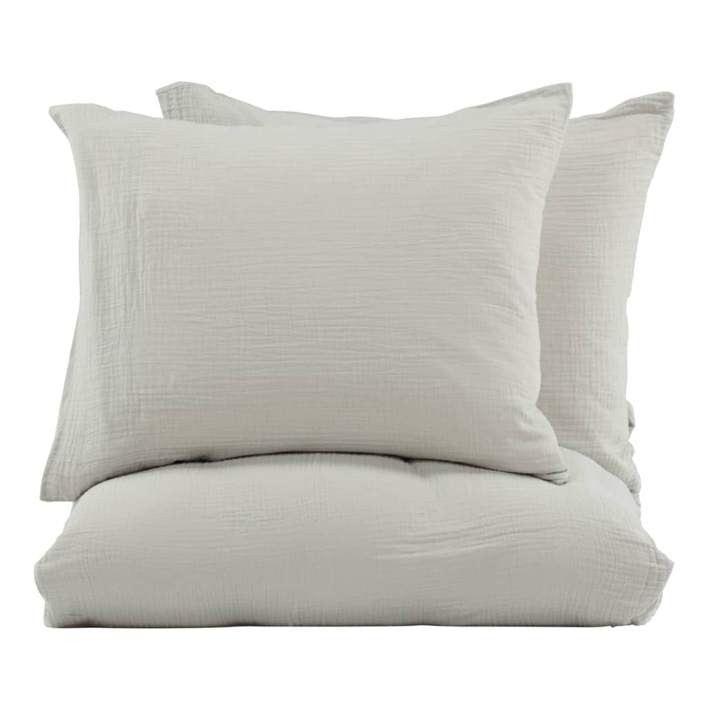 Venture Home Venture Home Duvet Cover Mila 220x240 cm Baumwolle hellgrau