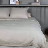 Venture Home Venture Home Duvet Cover Mila 220x240 cm Baumwolle hellgrau